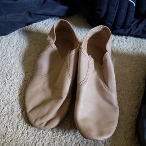 Tan jazz shoes